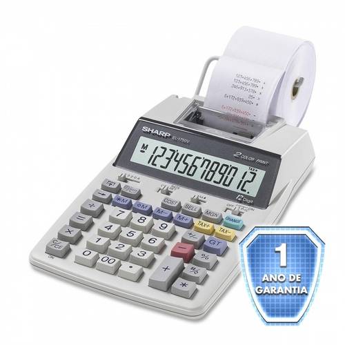 Calculadora de Mesa Sharp El 1750 - Visor - Impressora - 12 Dígitos - 110v é bom? Vale a pena?