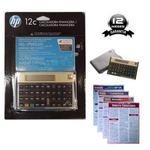 Calculadora Financeira Programável HP 12C Gold - Garantia HP 12 Meses - 4 Resumões é bom? Vale a pena?
