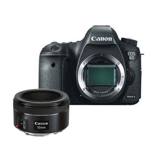 Camera Canon 6D Mark II + Lente 50mm Canon é bom? Vale a pena?