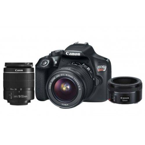 Câmera Canon EOS T6 Kit com Lente 18-55mm + Lente 50mm F/1.8 STM é bom? Vale a pena?