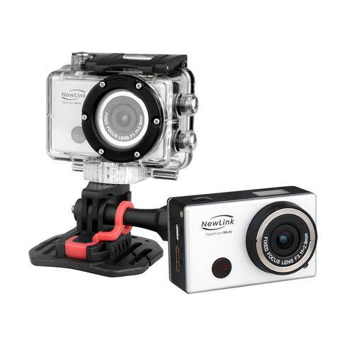 Câmera de Ação Sport Cam Cinza Wi-Fi Prata 8MP Full HD FS101 Newlink é bom? Vale a pena?