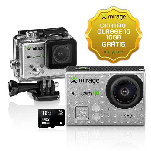 Câmera de Ação Sport Hd, Tela de Lcd 2" 5mp + Cartão 16gb Prata Mirage - Mr3000 é bom? Vale a pena?