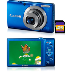 Câmera Digital Canon PowerShot A4000 IS 16MP C/ 8x Zoom Óptico Cartão SD 4GB Azul é bom? Vale a pena?