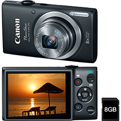 Câmera Digital Canon Powershot Elph 115 16MP 8x Zoom Óptico Cartão 8GB Preta é bom? Vale a pena?