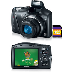 Câmera Digital Canon PowerShot SX150 14.1 MP C/ 12x Zoom Óptico Cartão SD 4GB Preta é bom? Vale a pena?