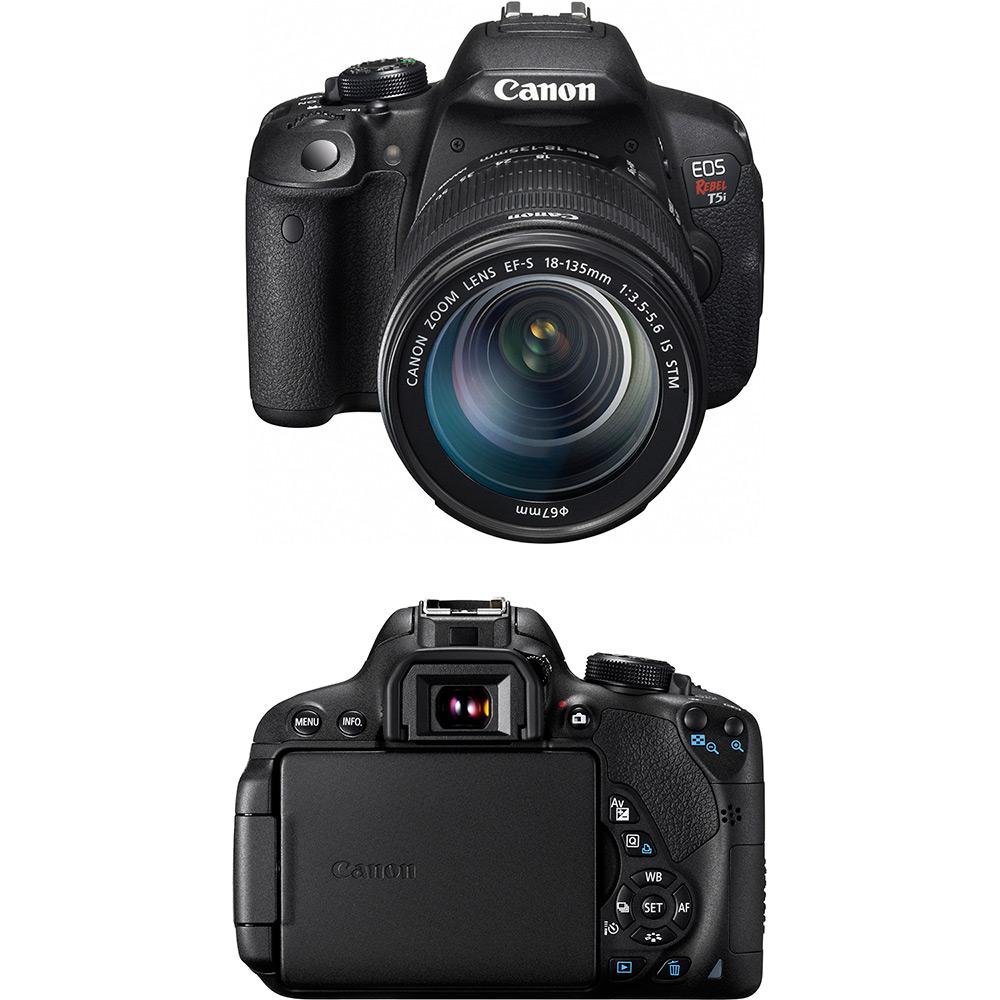 Câmera Digital DSLR Canon EOS Rebel T5i 18MP Lente EF-S 18-135 IS STM é bom? Vale a pena?