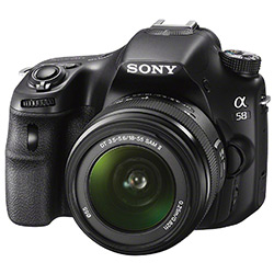 Câmera Digital DSLR Sony Alpha SLT-A58 20.1MP Lente SAL18-55mm Preta é bom? Vale a pena?