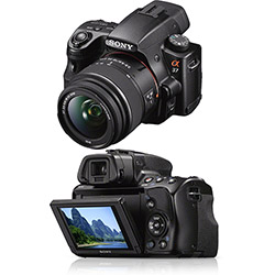 Câmera Digital DSLR Sony Alpha SLT-A37K 16.1MP C/ Lente SAL1855 18-55mm é bom? Vale a pena?