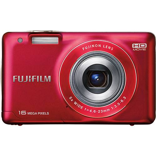 Câmera Digital Fuji JX580 16MP C/ 5x de Zoom Óptico Cartão SD 4GB - Vermelha é bom? Vale a pena?