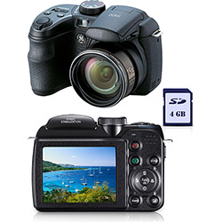 Câmera Digital GE X 400 14.1MP C/ 15x Zoom Óptico Cartão SD 4GB Preta é bom? Vale a pena?