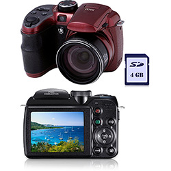 Câmera Digital GE X 400 14.1MP C/ 15x Zoom Óptico Cartão SD 4GB Vermelha é bom? Vale a pena?
