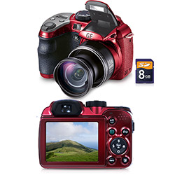 Câmera Digital GE X 550 16MP C/ 15x Zoom Óptico Cartão SD 8GB Vermelha é bom? Vale a pena?