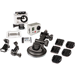 Câmera Digital GoPro Motorsports Hero 2 Full HD (11 MP) C/ Lentes Grande Angular 127°/170°, Sensor 1/2.5" HD CMOS, Filma em Full HD e Bateria Recarregável de Lítio + Acessórios Diversos - GoPro é bom? Vale a pena?