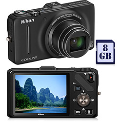 Câmera Digital Nikon Coolpix S9300 16MP C/ 18x Zoom Digital Cartão 8GB Preta é bom? Vale a pena?