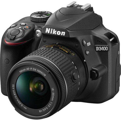 Câmera Digital Nikon Dslr D3400 com Lente Af-p Dx de 18-55mm Vr é bom? Vale a pena?