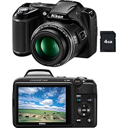 Câmera Digital Nikon Superzoom Coolpix L810 16.1 MP 26x Zoom Óptico Cartão 4GB Preta é bom? Vale a pena?