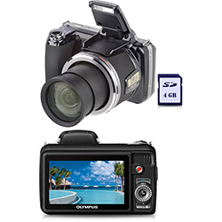 Câmera Digital Olympus SP810 14MP 36x Zoom Óptico Cartão SD 4GB Preta é bom? Vale a pena?
