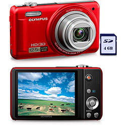 Câmera Digital Olympus VR-330 14MP, 12.5x Zoom Óptico Cartão 4GB Vermelha é bom? Vale a pena?