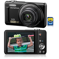 Câmera Digital Olympus VR320 14MP C/ 12x de Zoom Óptico Cartão SD 4GB Preta é bom? Vale a pena?