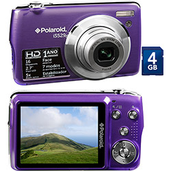 Câmera Digital Polaroid IS529 16MP C/ 5x Zoom Óptico Cartão SD de 4GB Roxa é bom? Vale a pena?