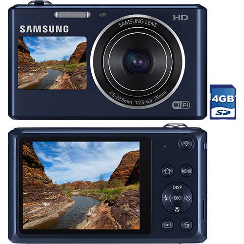 Câmera Digital Samsung DV150 Smart 16.1MP Foto Panorâmica Grava em HD Wi-Fi Preta 5x Zoom Óptico Cartão de Memória 4GB é bom? Vale a pena?