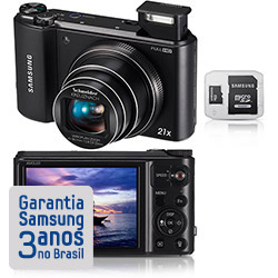 Câmera Digital Samsung Smart WB850F 16.2MP C/ 21x de Zoom Óptico Cartão 8GB Preta é bom? Vale a pena?