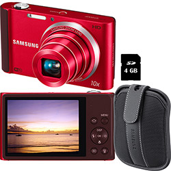 Câmera Digital Samsung ST200 16.1 MP C/ 10x Zoom Óptico Cartão 4GB Vermelho é bom? Vale a pena?