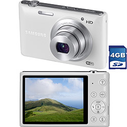 Câmera Digital Samsung ST150 16.2MP, Foto Panorâmica, Grava em HD, Wi-Fi, Branca, 5x Zoom Óptico, Cartão de Memória de 4GB é bom? Vale a pena?
