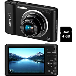 Câmera Digital Samsung ST64 14.2MP C/ 5x Zoom Óptico Cartão 4GB Preta é bom? Vale a pena?