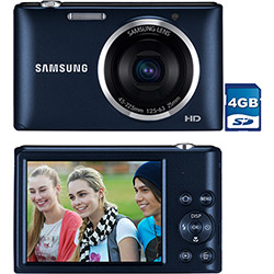 Câmera Digital Samsung ST72 16.2MP, Zoom Óptico 5x, Foto Panorâmica, Grava em HD, Preta, Cartão de Memória 4GB é bom? Vale a pena?