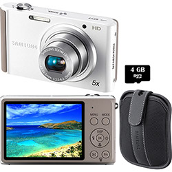 Câmera Digital Samsung ST77 16.1 MP 5x Zoom Óptico Cartão 4GB Branca + Bolsa Samsung é bom? Vale a pena?