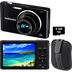 Câmera Digital Samsung ST77 16.1 MP 5x Zoom Óptico Cartão 4GB Preto + Bolsa Samsung é bom? Vale a pena?