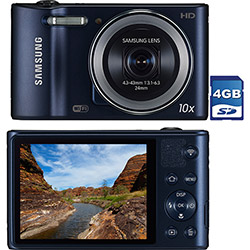 Câmera Digital Samsung WB30 16.1MP, Zoom Óptico 10x, Grava em HD, Wi-Fi, Preta, Cartão de Memória 4GB é bom? Vale a pena?