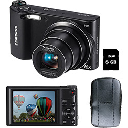 Câmera Digital Samsung WB150F 14.2MP C/ 18x de Zoom Óptico Cartão Micro 8GB Preta + Bolsa Samsung é bom? Vale a pena?