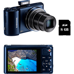 Câmera Digital Samsung WB250 14.2MP, Zoom Óptico 18x, Grava em Full HD, Wi-Fi, Preta, Cartão de Memória 8GB é bom? Vale a pena?