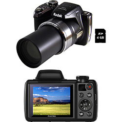 Câmera Digital Semi-Profissional Kodak PixPro AZ501 16MP Zoom Optico 50x Cartão 4GB é bom? Vale a pena?