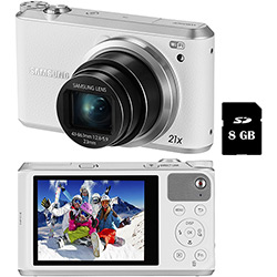 Câmera Digital Semiprofissional Samsung WB350F 16.3MP Zoom Óptico 21x Cartão 8GB - Branca é bom? Vale a pena?
