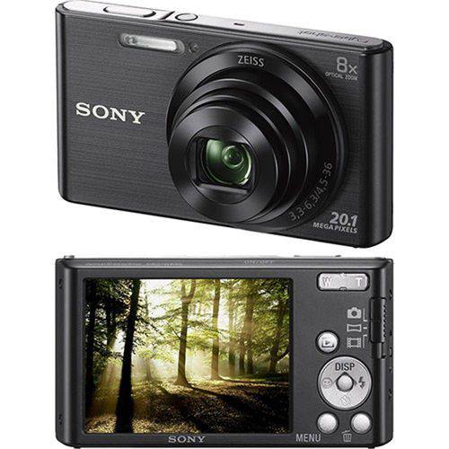 Câmera Digital Sony W830 20.1mp, 8x Zoom Óptico, Foto Panorâmica, Vídeos Hd, Preta é bom? Vale a pena?
