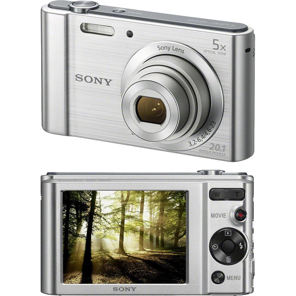 Câmera Digital Sony W800 20.1MP, 5x Zoom Óptico, Foto panorâmica, Vídeos HD, Prata é bom? Vale a pena?