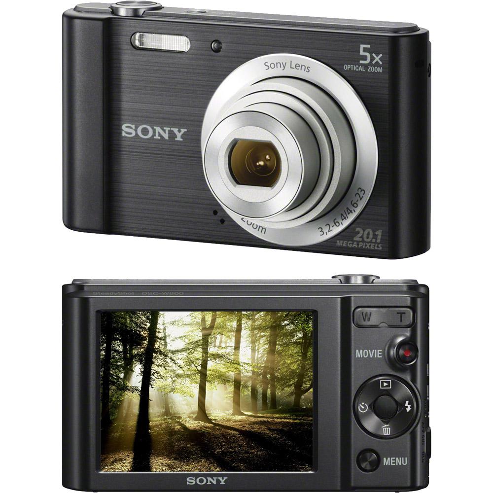Câmera Digital Sony W800 20.1MP, 5x Zoom Óptico, Foto panorâmica, Vídeos HD, Preta é bom? Vale a pena?
