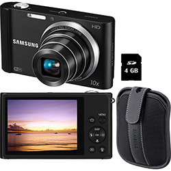 Câmera Digital ST200 Samsung 16.1MP C/ 10x Zoom Óptico Cartão 4GB Preta + Bolsa Samsung é bom? Vale a pena?