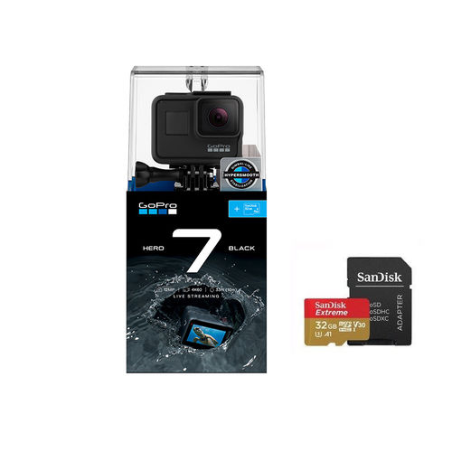 Câmera Go Pro Hero - 7 Black + Cartão de Memoria 32gb Sandisk Extreme é bom? Vale a pena?