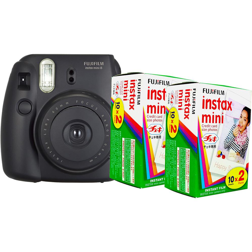 Câmera Instantânea Fujifilm Instax Mini 8 Preta + 2 Packs 20 Filmes Instax é bom? Vale a pena?