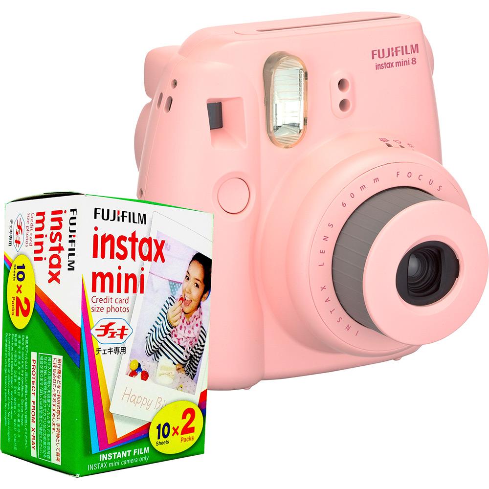 Câmera Instantânea Fujifilm Instax Mini 8 Rosa + Pack 20 Filmes Instax é bom? Vale a pena?