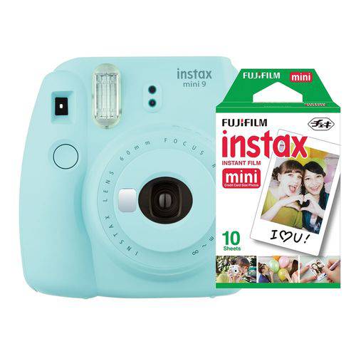 Câmera Instantânea Fujifilm Instax Mini 9 Azul Aqua + Pack 10 Fotos é bom? Vale a pena?