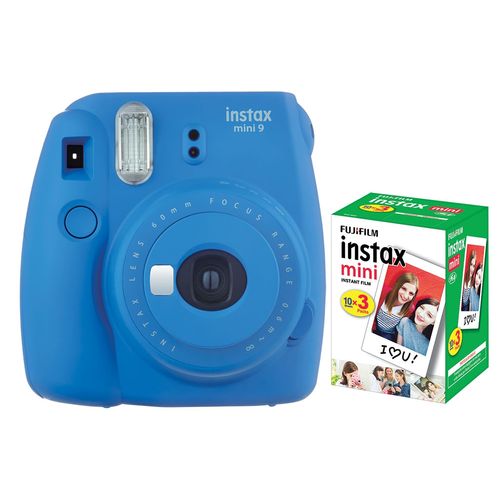 Câmera Instantânea Fujifilm Instax Mini 9 Azul Cobalto + Pack 30 Fotos é bom? Vale a pena?