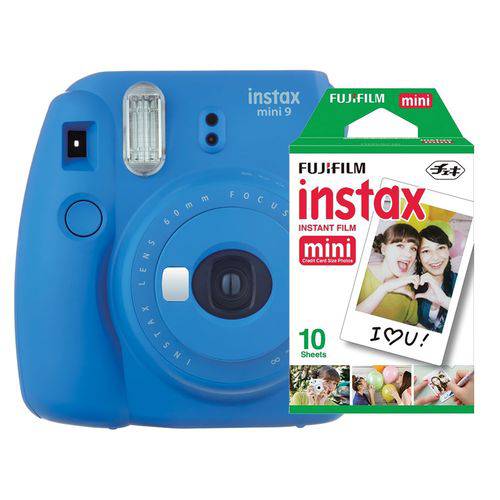 Câmera Instantânea Fujifilm Instax Mini 9 Azul Cobalto + Pack 10 Fotos é bom? Vale a pena?