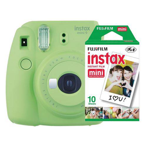 Câmera Instantânea Fujifilm Instax Mini 9 Verde Lima + Pack 10 Fotos é bom? Vale a pena?