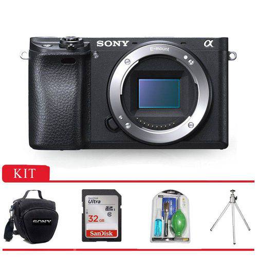 Câmera Sony A6300 4k Corpo, Bolsa Sony, Tripé, Cartão 32gb, Kit Limpeza é bom? Vale a pena?