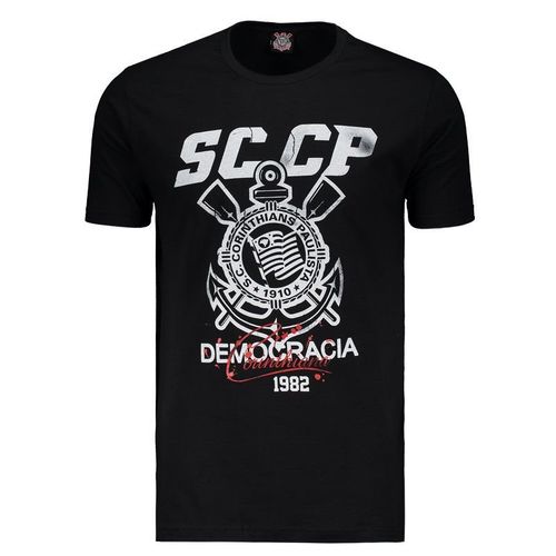 Camisa Corinthians SCCP Democracia Corinthiana Preta é bom? Vale a pena?